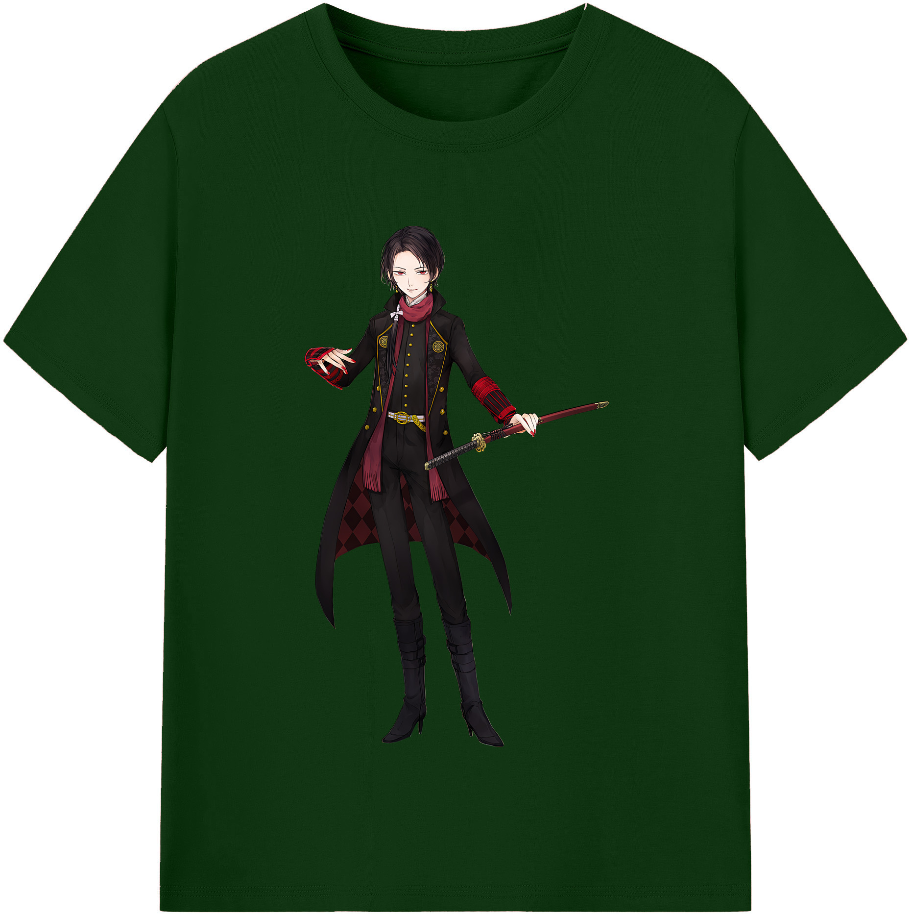 （画像用） 刀剣乱舞 Touken Ranbu 綿100％半袖Tシャツ（フロントプリント）
